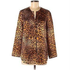 LAFAYETTE 148 Silk Popover Blouse Size 6